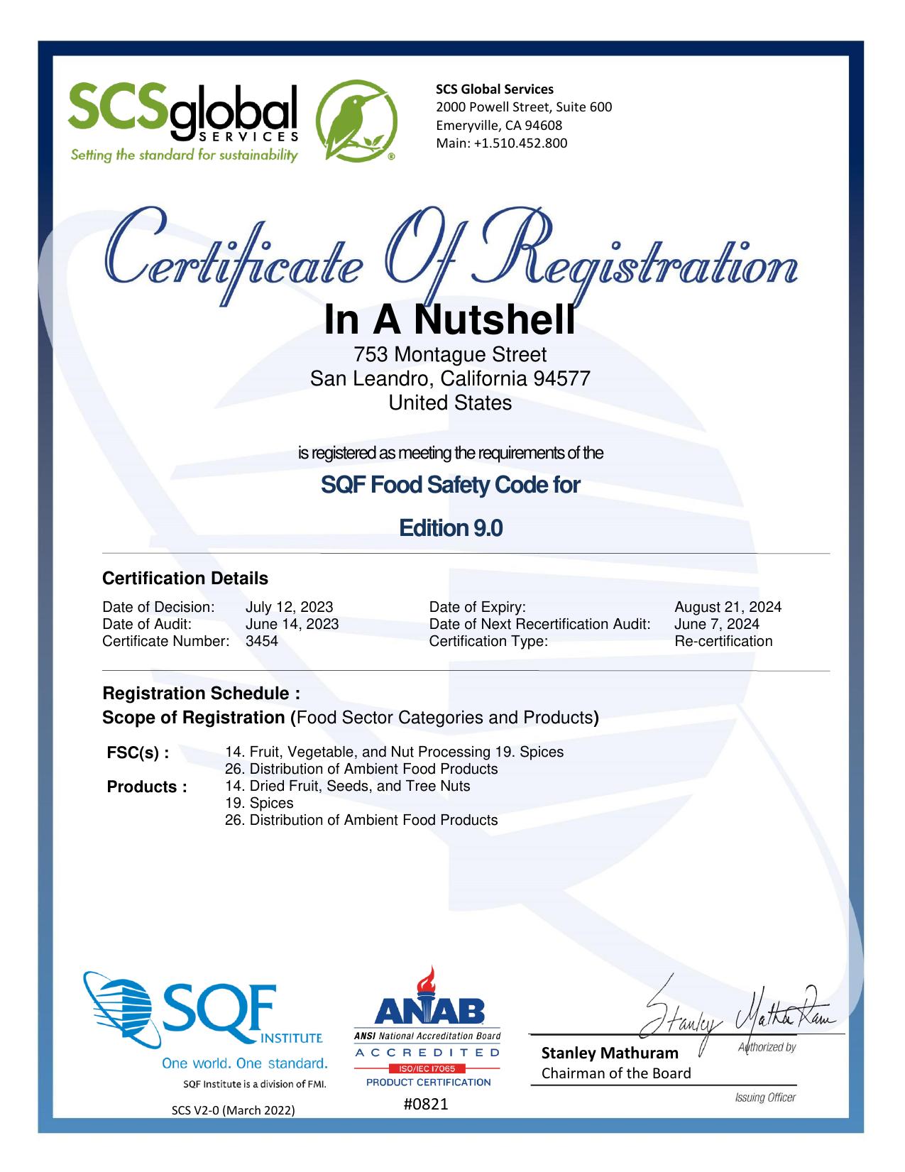 SCS Global Certificate